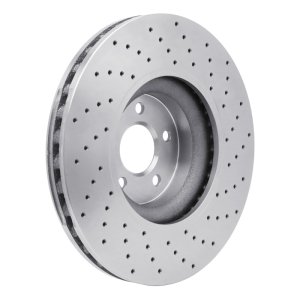 Mercedes-Benz C63 AMG Brake Rotor (1) - Front - R1 Concepts - Drilled - `08-`21